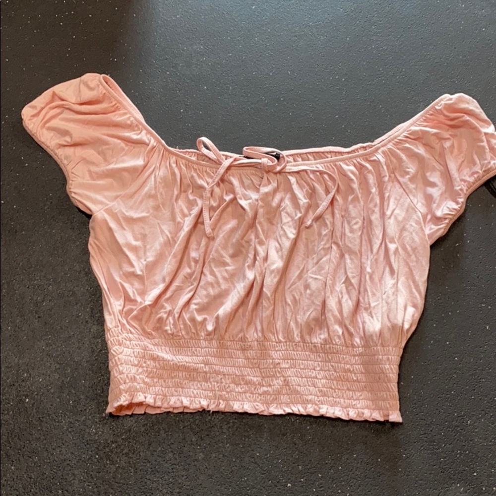 Pink crop top